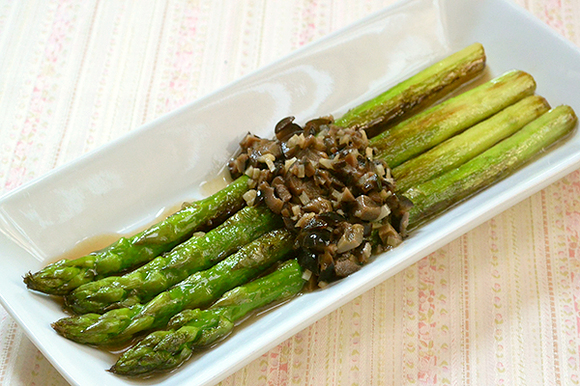 アスパラガスのソテー オリーブソース サントリー レシピッタ あなたにぴったり お酒に合うかんたんレシピ